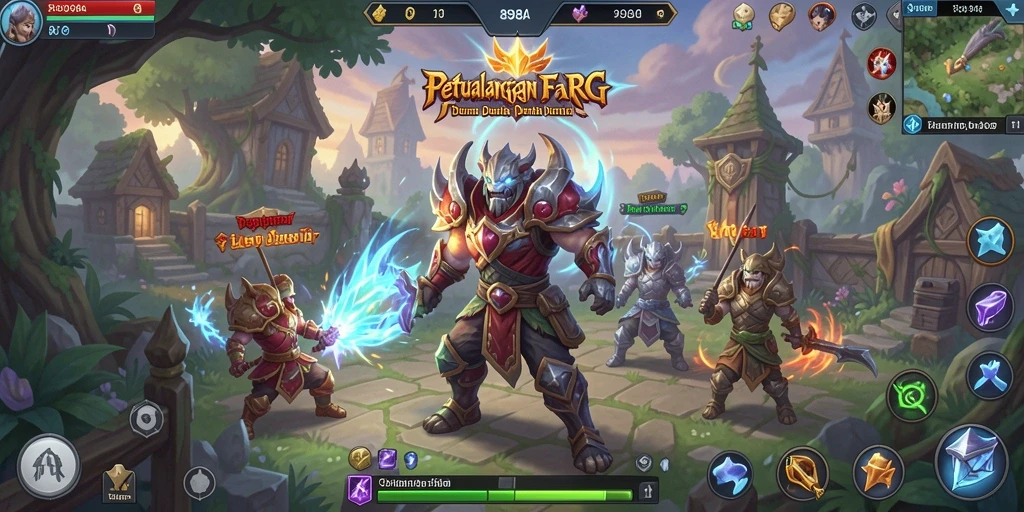 Tangkapan layar utama 898A menampilkan aksi RPG yang mendebarkan.