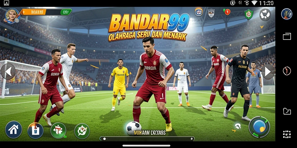 Tampilan gameplay yang penuh aksi dan menegangkan dari BANDAR99.