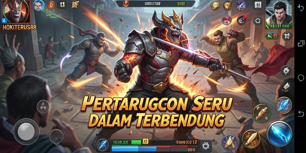 Screenshot HOKITERUS88 menampilkan aksi mendebarkan dalam pertempuran seru.