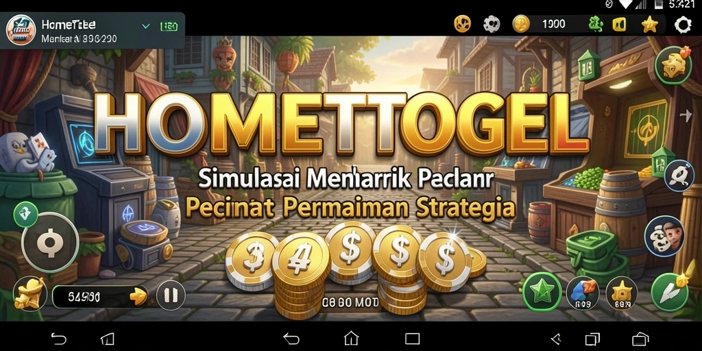 Tampilan gameplay HOMETOGEL yang menarik dan penuh tantangan.