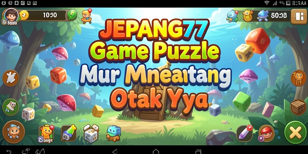 Tampilan gameplay menantang di JEPANG77 dengan puzzle yang seru.
