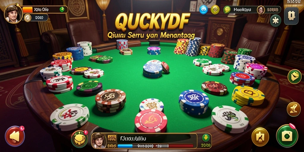 Tampilan menarik permainan QiuQiu di LUCKYDF.