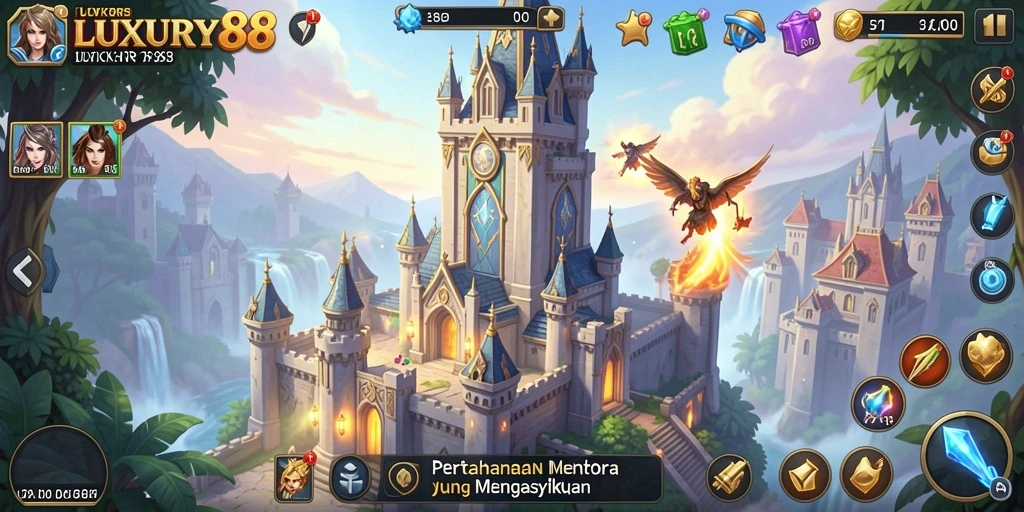 Tampilan gameplay seru dan menegangkan di LUXURY88.