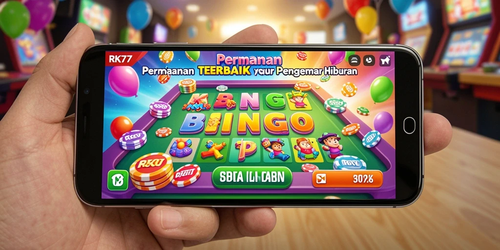 Tampilan gameplay seru dari Bingo RK77 yang penuh aksi.