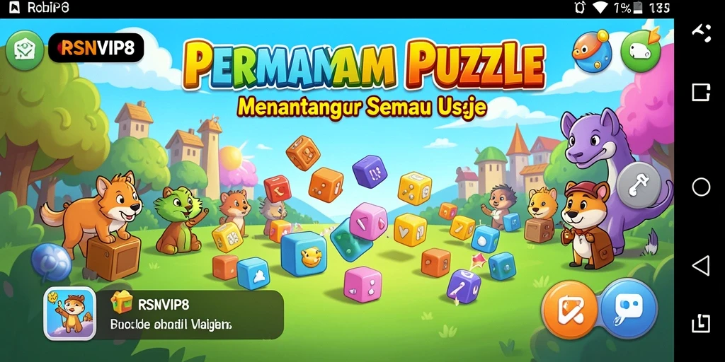 Tampilan gameplay RSNVIP8 yang menarik di tengah tantangan Puzzle.