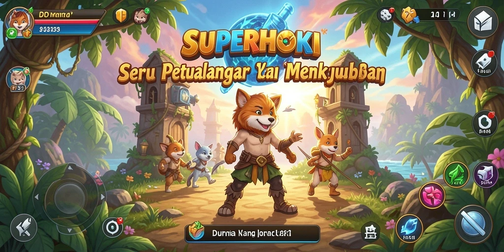 Menampilkan gameplay seru dari <strong>SUPERHOKI</strong> dalam petualangan mendebarkan.