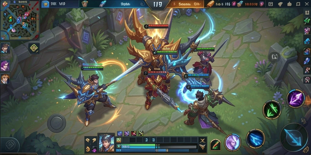 Tampilan gameplay menarik dari SVIP9 dengan pertarungan tim yang intens.
